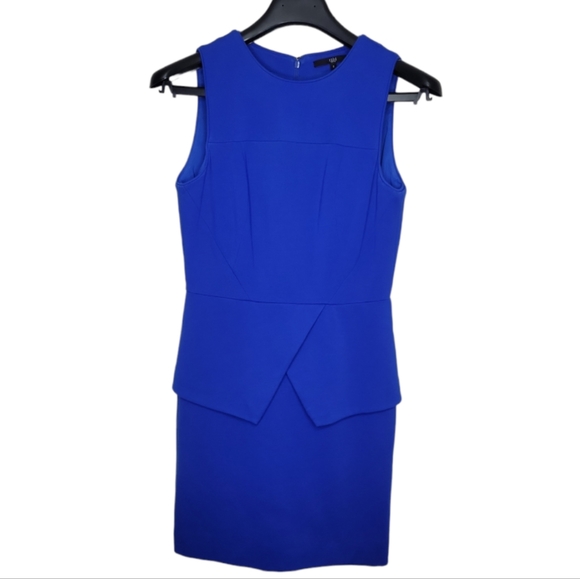 Tibi Royal Blue Sleeveless Sheath Dress, Size 6 - Picture 1 of 10